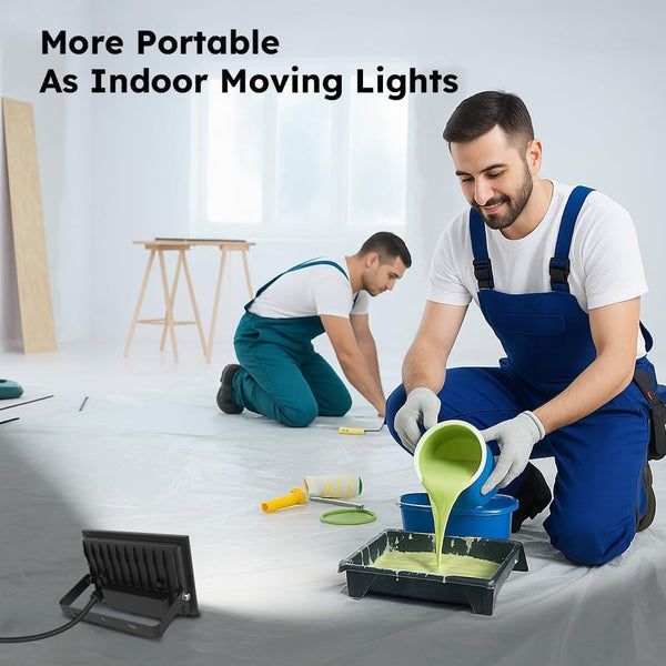 LED Flood Lights Outdoor 2-Pack 30W, Super Bright 5400 Lumens, 6500K Daylight White IP66 Waterproof Security Light for Garage, Backyard, Yard, Garden, Lawn7