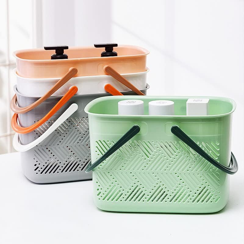 shower-caddy-portable-college-dorm-organizer-plastic-bathroom-storage-organizer-bins-cute-shower-caddy-basket-with-handle-portable-caddy-basket-11-8-7-1-7-9-inch-grey