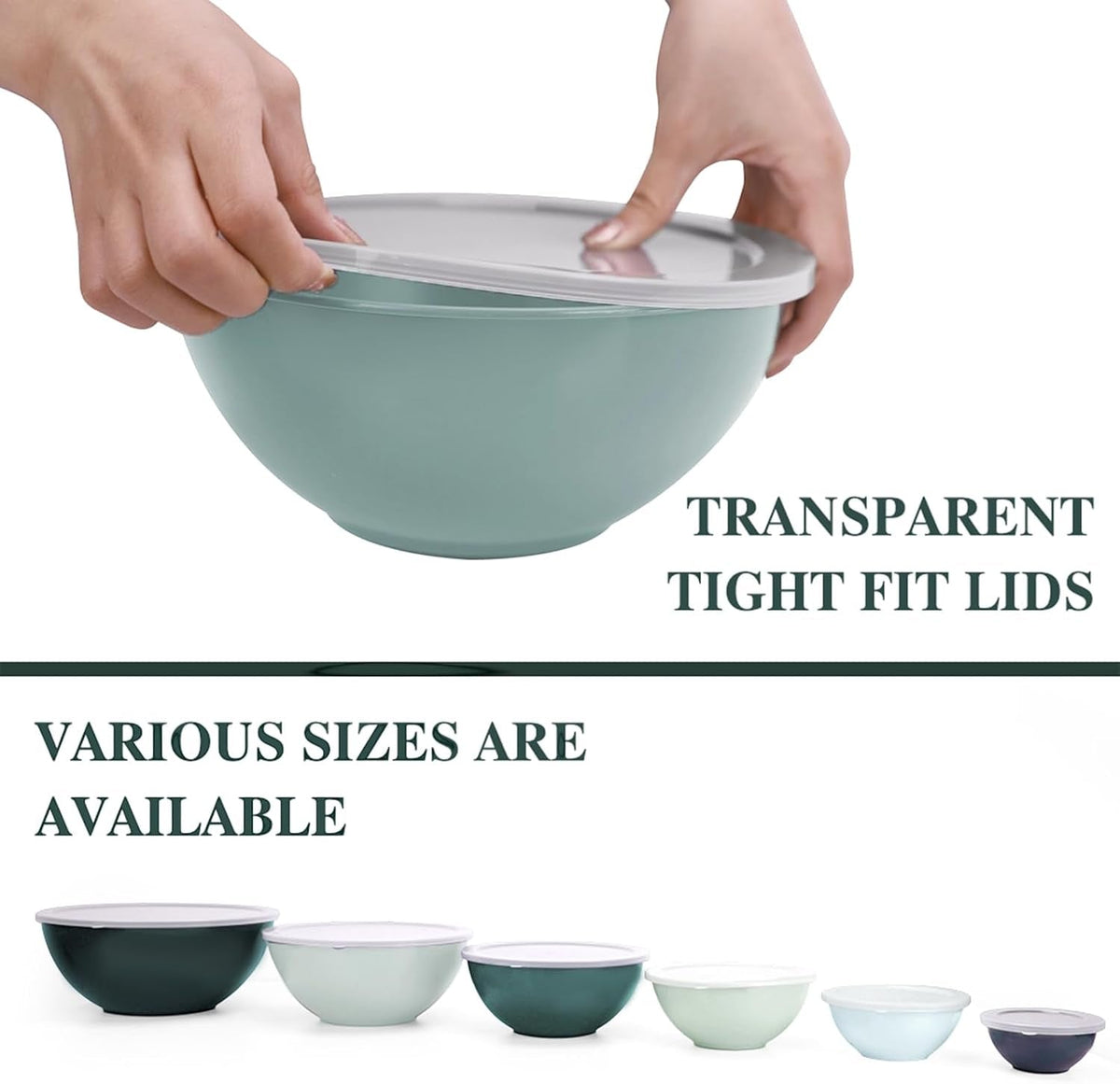 bpa-free-plastic-round-mixing-bowl-with-lids-12-pack-nesting-bowls-with-lids-set-microwave-and-dishwasher-safe-prep-serving-bowls-great-for-mixing-baking-serving-green-12pcs