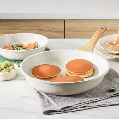 Nonstick Ceramic Frying Pan Skillet, 11 Inch Omelet Pan, Healthy Non Toxic Induction Compatible Egg Pan with Heat Resistant Handle, PTFE and Pfas-Free8