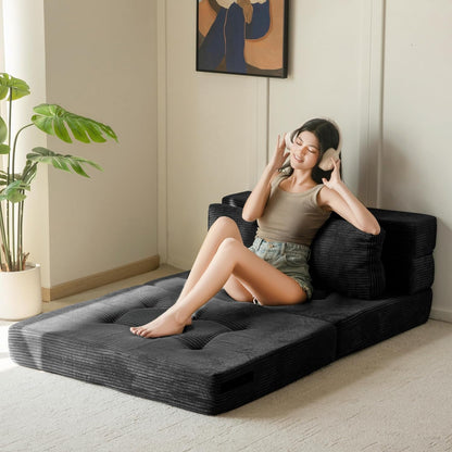 Convertible Sofa Bed, Fold Out Sofa Couch with Pillow for Adults2