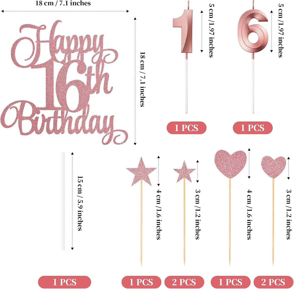 16th-birthday-cake-decorations-16th-birthday-candles-cake-numeral-candles-and-glitter-happy-16th-birthday-cake-toppers-set-for-birthday-party-supplies-rose-gold