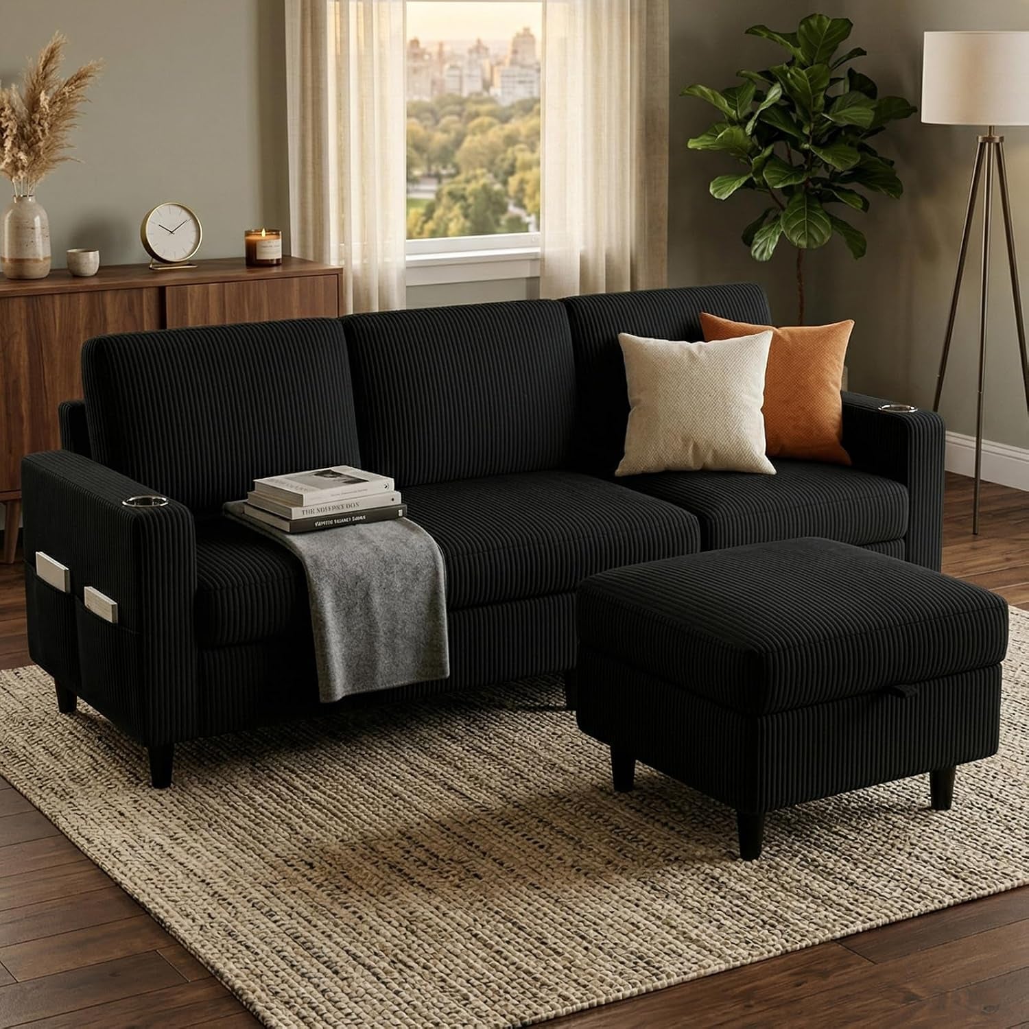 convertible-sectional-couches-for-living-room-3-seats-l-shaped-sofa-with-storage-ottoman-2-cup-holders-modern-corduroy-couch-small-sofas-for-small-space-apartment-office-black