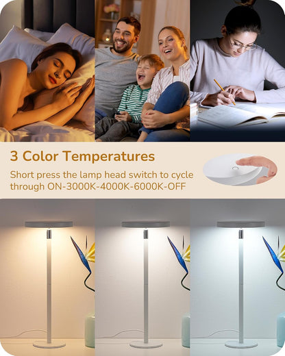 LED Desk Lamp, Table Lamp with High CRI 90+, 2 Adjustable Height6