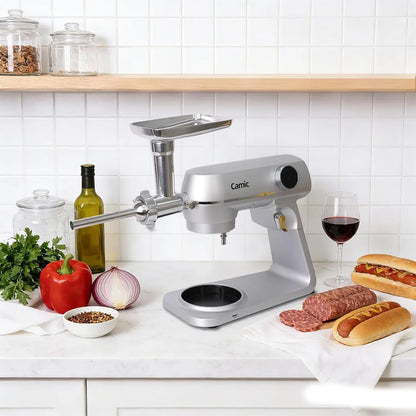 8.45 QT All Metal Stand Mixer with Grinder Attachment,10 Speed Large Capacity Kitchen Mixer with Digital Timer & Tilt-Head, Electric Mixer with Whisk Dough Hook Mixing Beater8