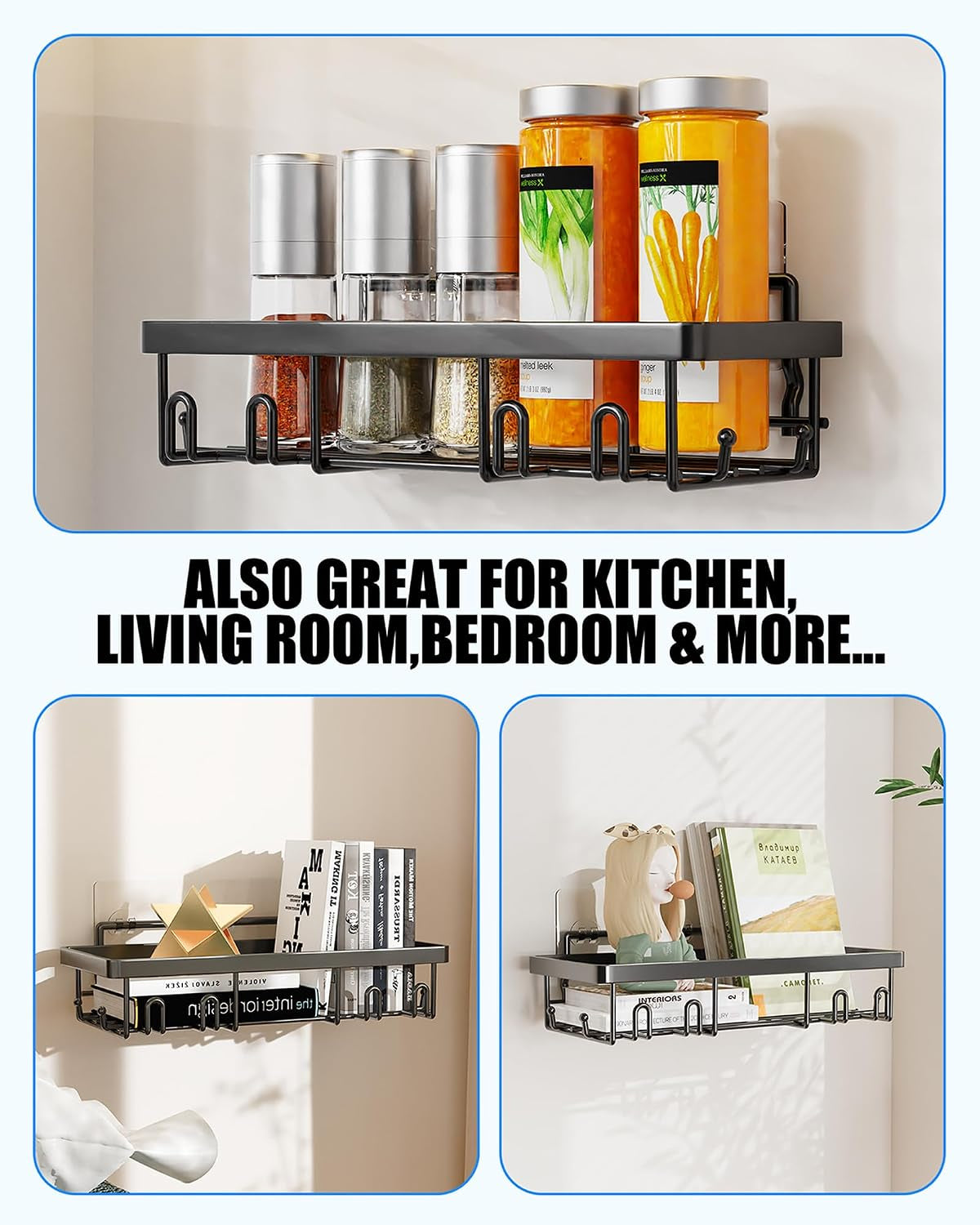 9-pack-shower-caddy-adhesive-replacement-strong-waterproof-transparent-adhesive-strips-no-drilling-shower-shelf-adhesive-hooks-for-bathroom-shelves-corner-basket-soap-holder-kitchen-racks