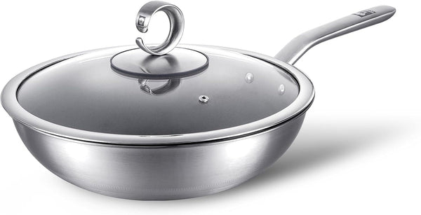 13 in Titanium Wok with Lid – Nonstick Wok & Stir-Fry Pan, All Stovetops & Induction Safe, Oven & Dishwasher Safe, Non-Toxic, No Coating – Durable Titanium Cookware, Frying Pan & Pot1