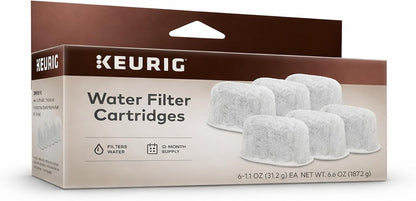 Water Filter Refill Cartridges, Replacement Water Filter Cartridges, Compatible with 2.0 K-Cup Pod Coffee Makers, 6 Count | Compatible with 2.0 K-Cup Pod Coffee Makers, 6 Count1