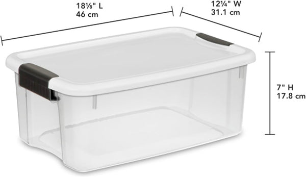Ultra Latch Box with Lids for Home and Office, 18 Quart, 12-Pack3