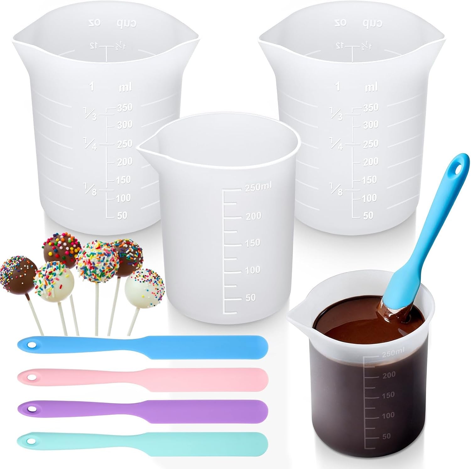 silicone-cups-for-melting-chocolate-7-pcs-cups-and-spatulas-set