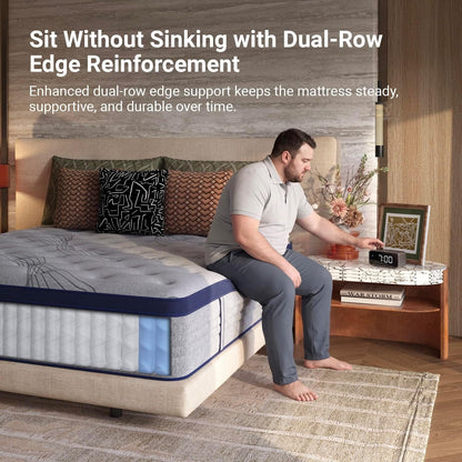 Full Mattress 10 Inch, Luxury Hotel-Level Cooling Hybrid Mattress14