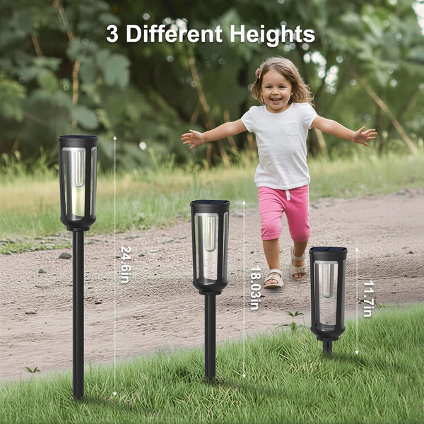 Solar Pathway Lights Outdoor Waterproof, 8 Pack Solar Walkway Lights6