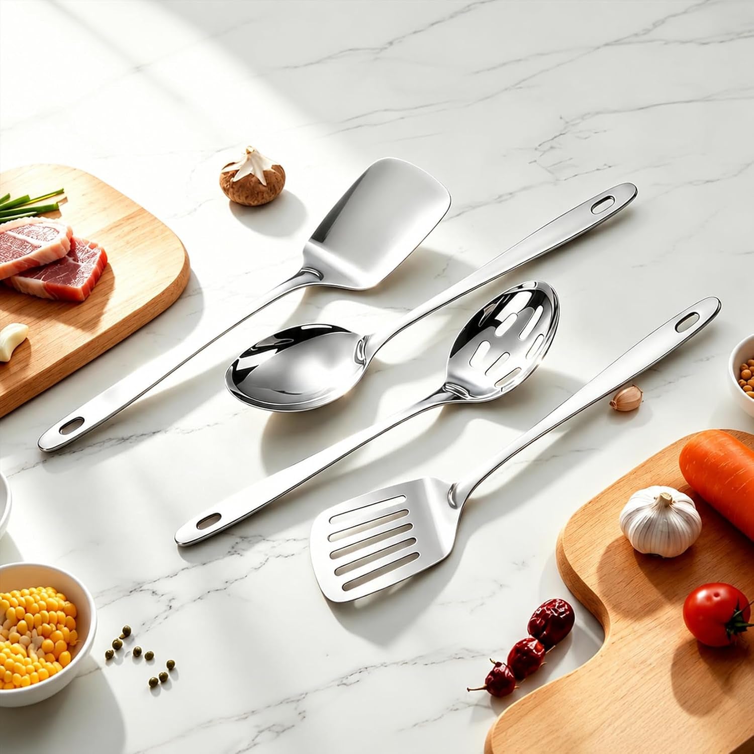 stainless-steel-spatula-spoon-set-4pcs-large-cooking-utensils-set-with-thickened-edge-heat-resistant-cooking-spatula-set-metal-solid-and-slotted-turners-serving-spoon