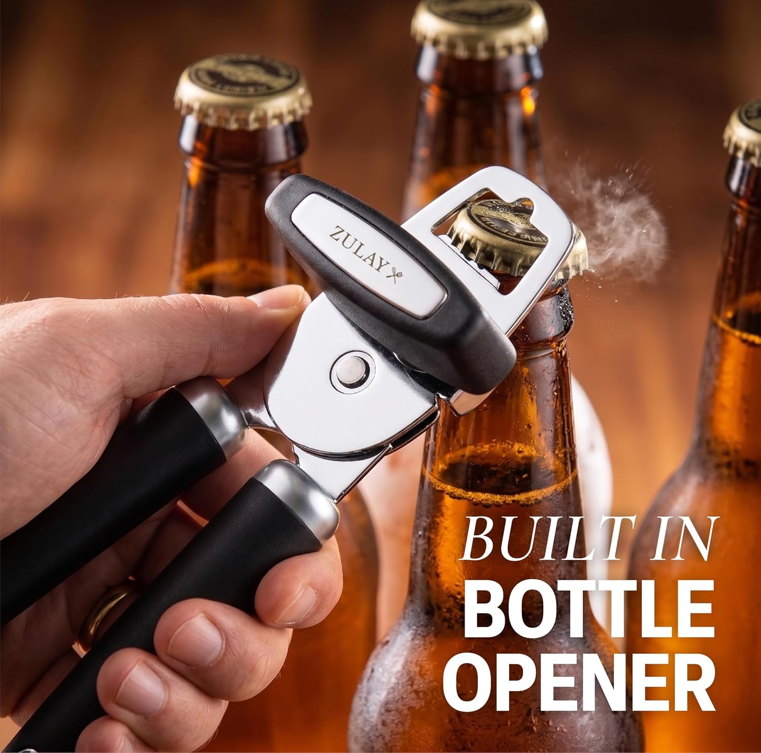 heavy-duty-stainless-steel-can-opener-manual-with-bottle-opener-rust-proof-manual-can-opener-with-turn-knob-comfy-soft-grip-handles-black