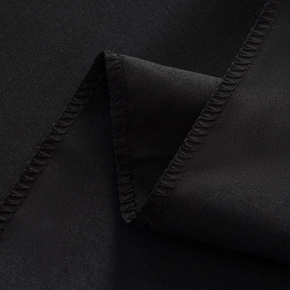 2-Pack 60X102 Inch Black Table Cloths, Solid Stain and Wrinkle Resistant Oblong Tablecloth, Premium Plain Weave Polyester Fabric Rectangle Table Linen Covers for Hotel, Wedding4