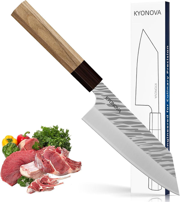 7 Inch Santoku Knife, 9-Layer VG10 High Carbon Steel Multipurpose Japanese Kitchen Knife, Sharp Steak Knife & Brisket Knife with Rosewood Handle for Cutting Meat for Home & Restaurant1