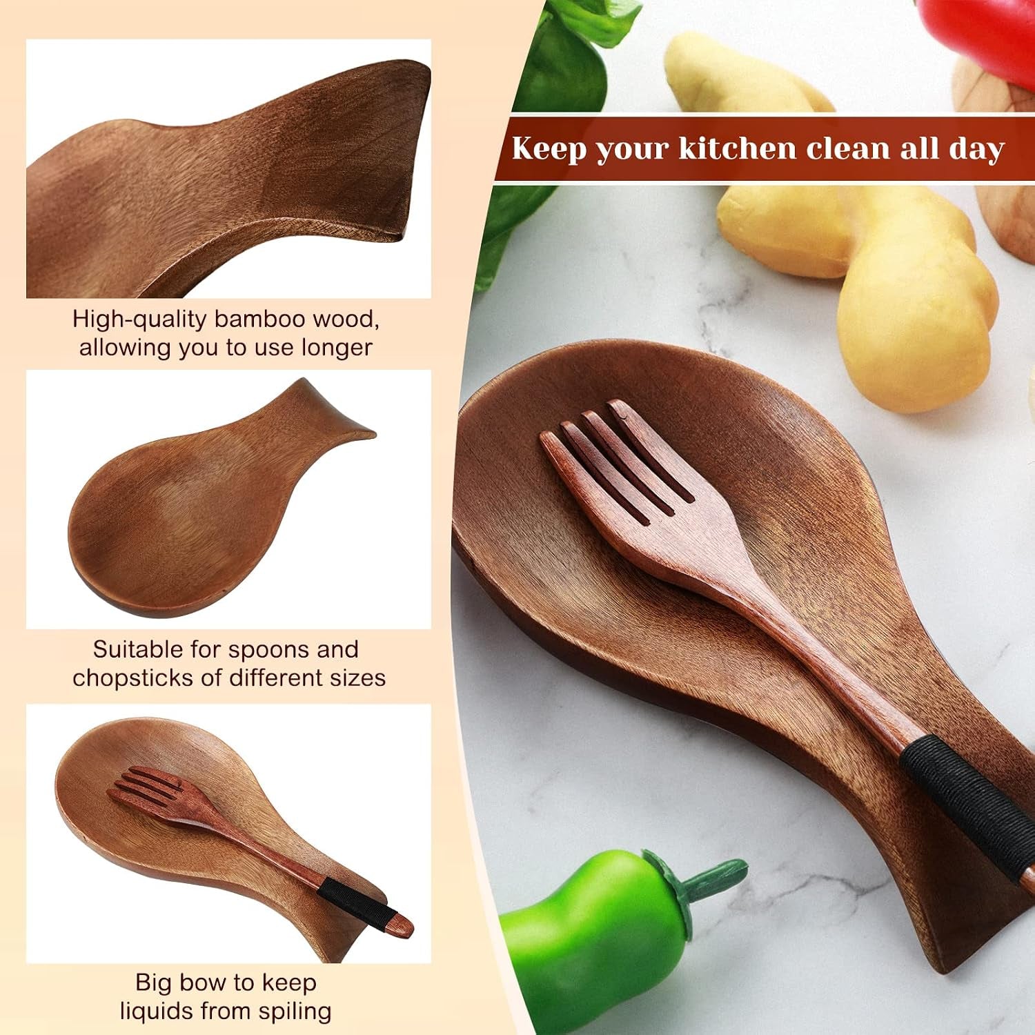 acacia-wood-spoon-rest-for-kitchen-stove-top-utensils-brown-wooden-spatula-holder-for-countertop-protects-surfaces-from-stains-farmhouse-kitchen-decor-holds-spoons-ladles-utensils