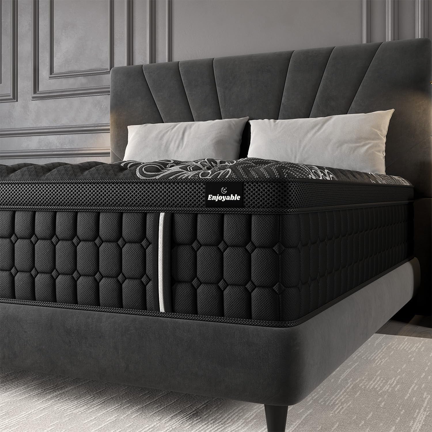 queen-mattress-14-inch-hybrid-cooling-gel-foam-pocket-springs-medium-firm-with-edge-support-365-night-trial-bed-in-a-box