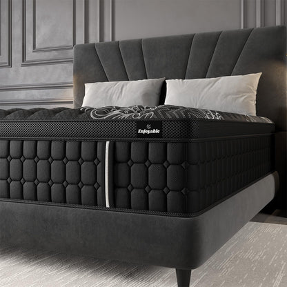 Queen Mattress 14 Inch Hybrid, Cooling-Gel Foam & Pocket Springs, Medium Firm with Edge Support – 365-Night Trial, Bed in a Box9