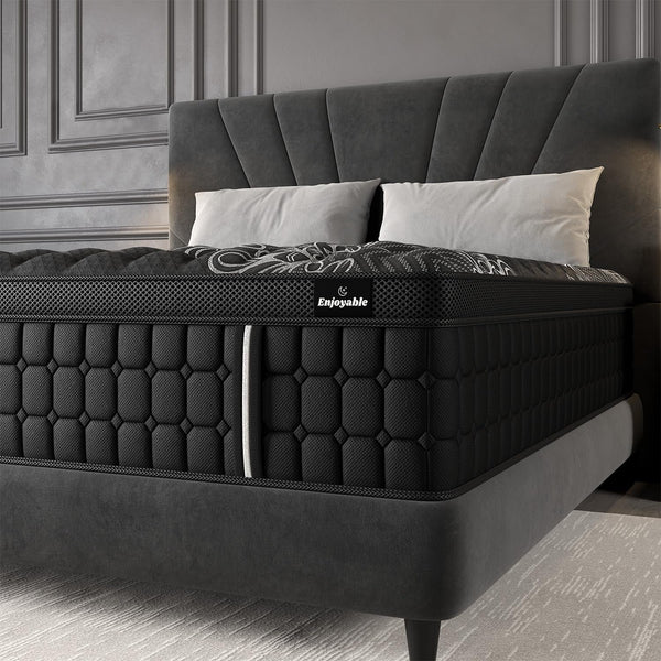 Queen Mattress 14 Inch Hybrid, Cooling-Gel Foam & Pocket Springs, Medium Firm with Edge Support – 365-Night Trial, Bed in a Box9