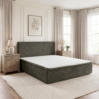 King Compression Bed Boneless Bed Frame with Mattress and Headboard1