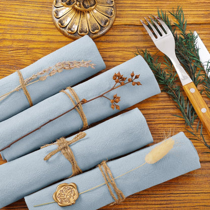Cloth Napkins Fall Washable Reusable Linen Wedding Party Home Table Decor5