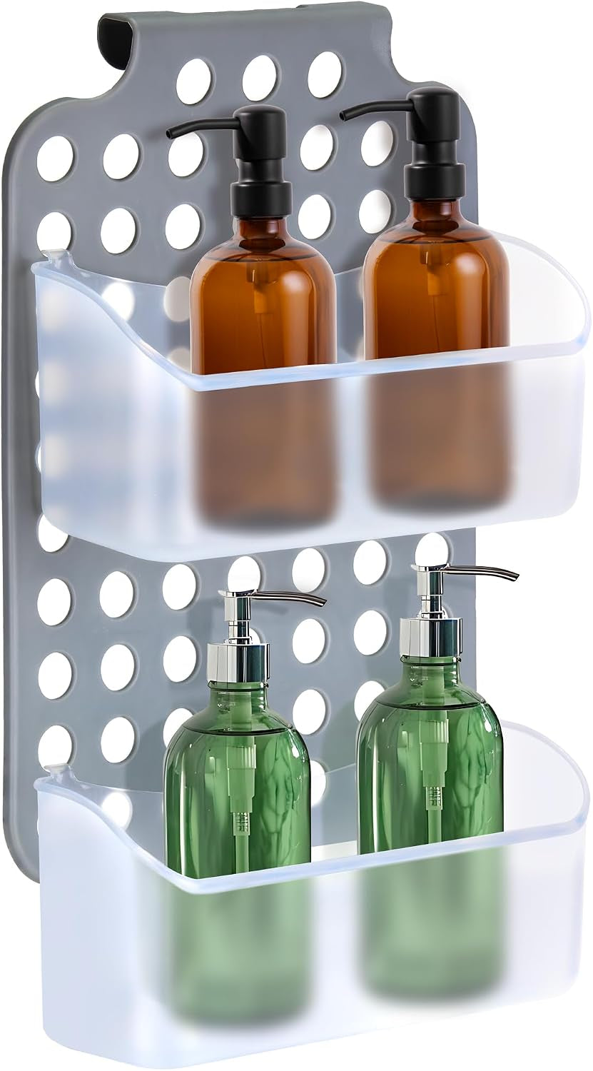 over-shower-door-organizer-2-bins-adjustable-hanging-storage