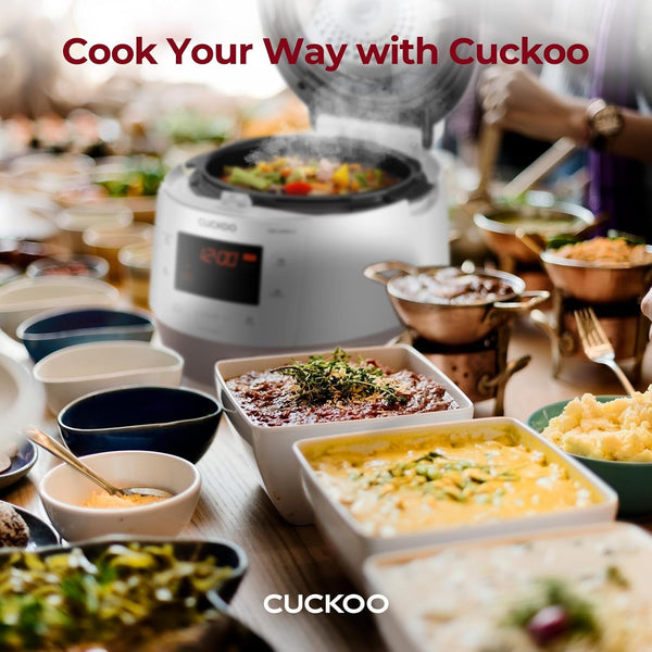 CUCKOO Electric Pressure Cooker 5QT, Versatile Slow Cooker with 10 Menu Options, High Pressure Food Steamer for Cooking, Instant Multicooker with Stainless Steel Non-Stick Inner Pot (CMC-QSB501S) | 10 Menu Options, Slow Cook and Steam, Nonstick Inner Pot, High Pressure Cooking, Versatile Food Steamer8