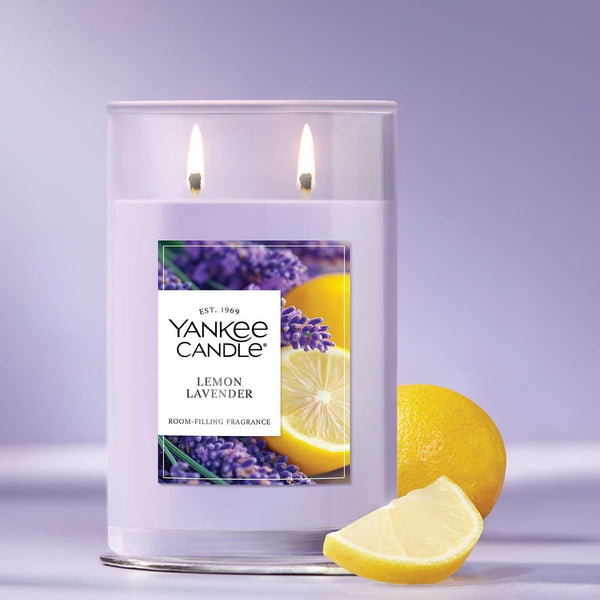 Lemon Lavender Scented Candle, 20 Oz Large Tumbler, 2-Wick, Premium Plant Wax Blend, up to 80 Hour Burn Time4