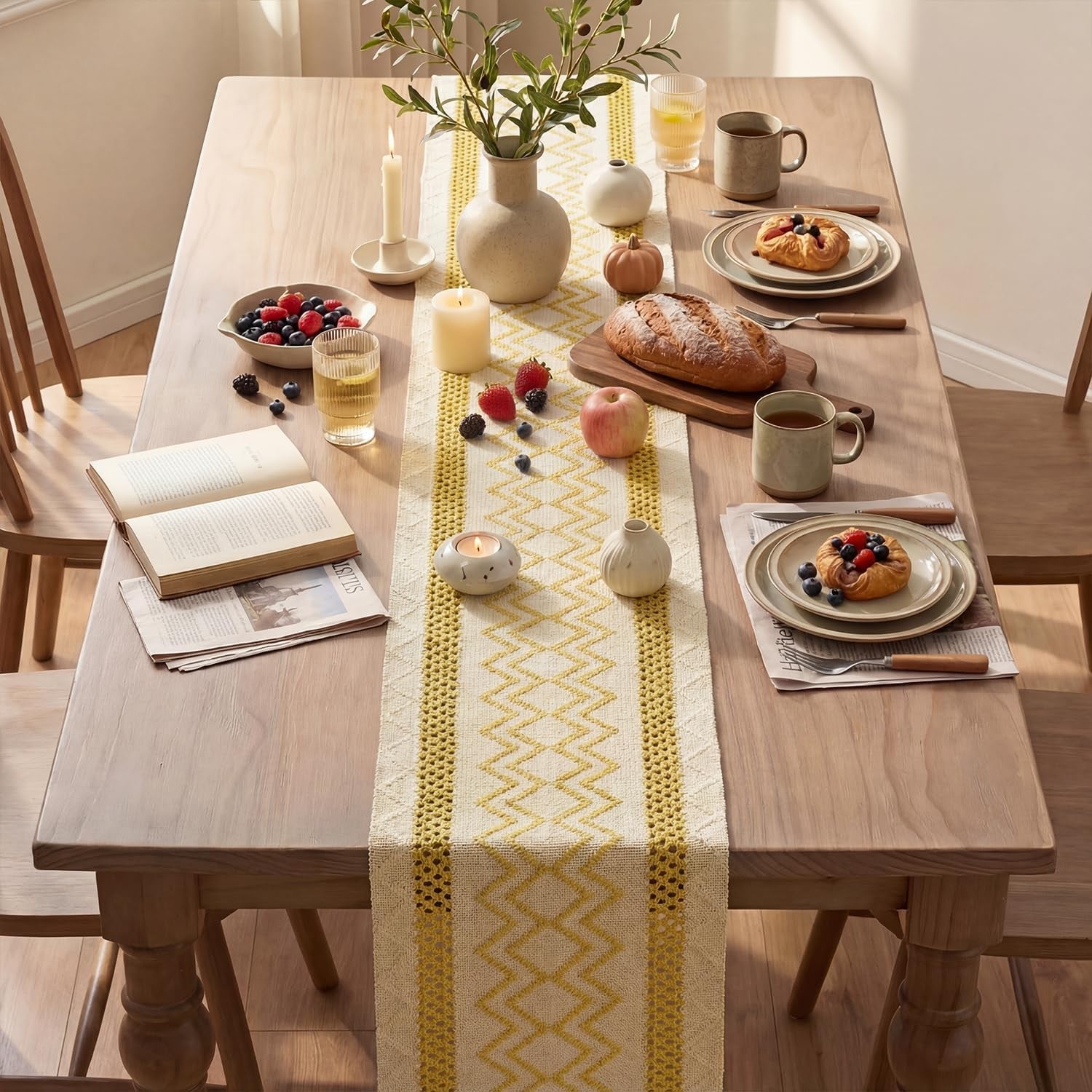 yellow-stripe-diamond-woven-table-runner-12x72-inch-holiday-farmhouse-kitchen-dining-dresser-coffee-table-decoration-for-home-party-decor-macrame-cotton-blend