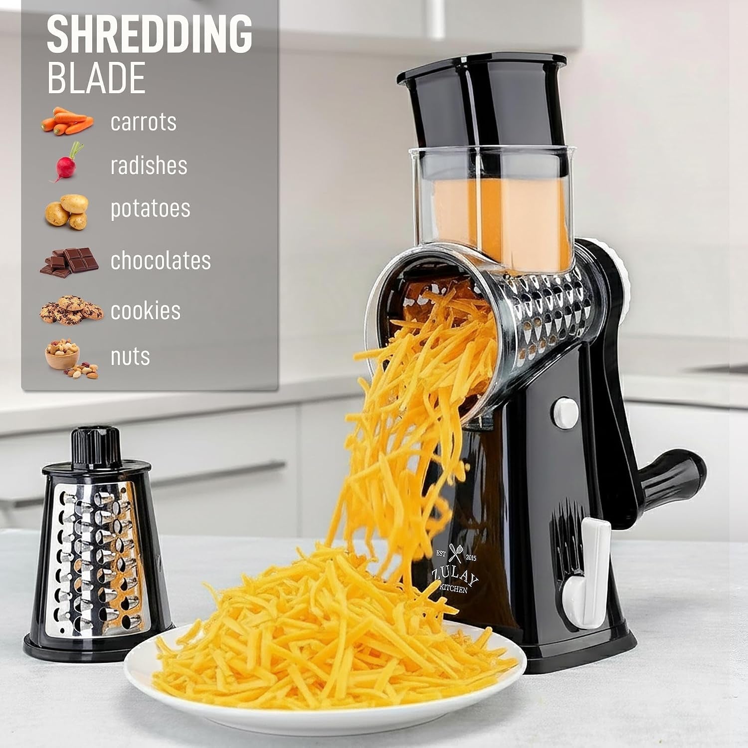 rotary-cheese-grater-5-blade-cheese-shredder-manual-hand-crank-cheese-grater-with-reinforced-suction-5-interchangeable-drums-easy-to-use-vegetable-chopper-round-mandoline-slicer