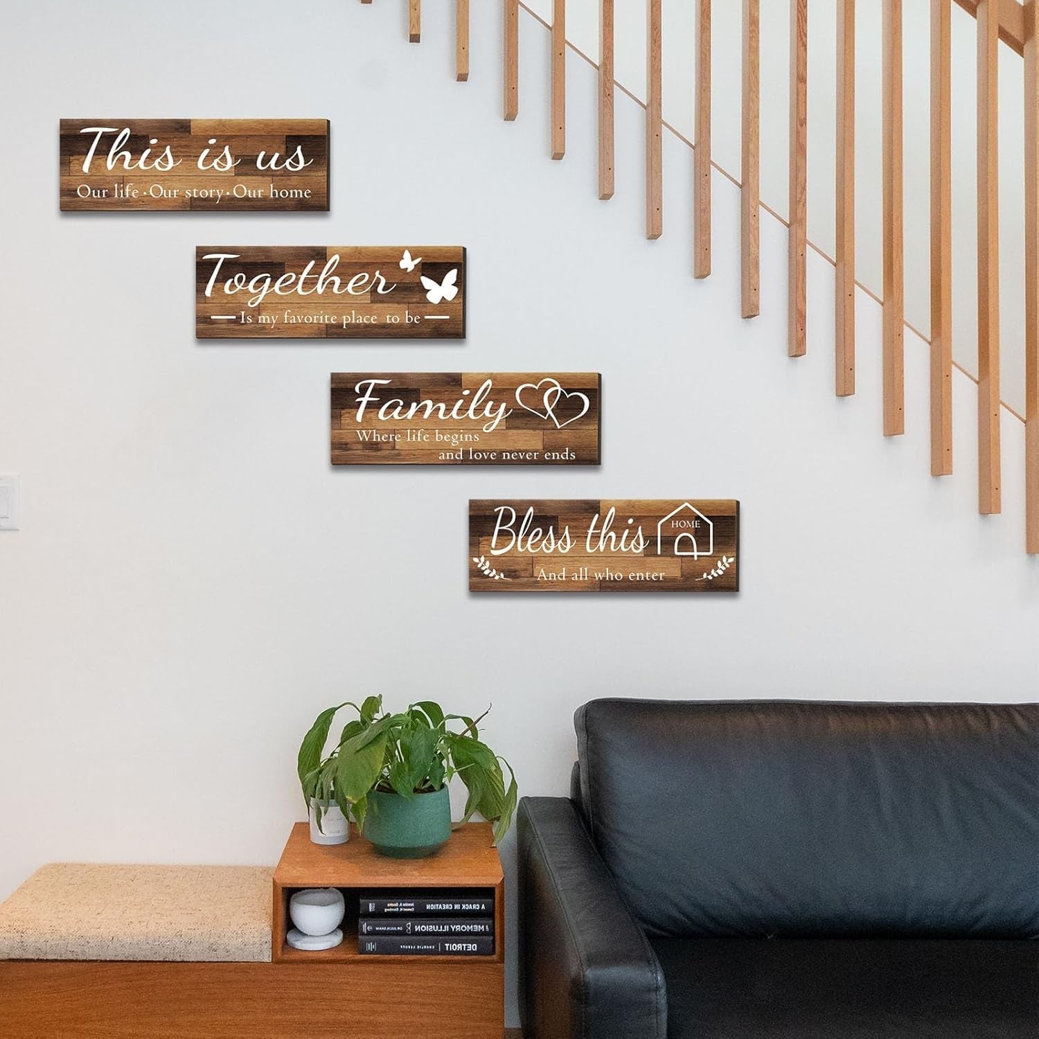 4-pieces-home-wall-signs-this-is-us-together-bless-this-home-family-wall-decor-for-living-room-bedroom-rustic-wooden-farmhouse-wall-art-4-7-x-13-8-inchbrown