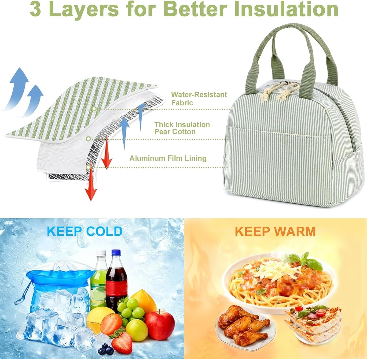 lunch-box-for-women-cute-lunch-bag-reusable-insulated-lunch-bags-large-capacity-lunchbox-cooler-for-work-picnic-or-travel-gifts-a-sage-green-white-stripes-10-x-7-5-x-8-inches