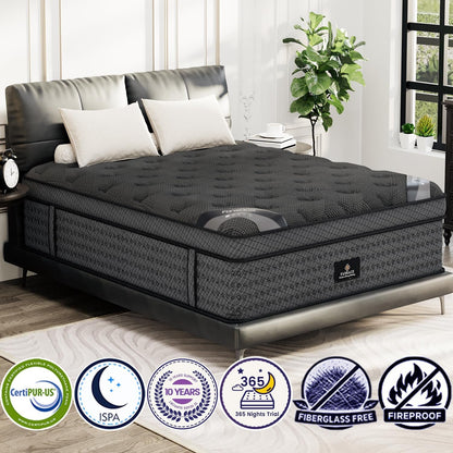 Luxury 12 Inch King Size Hybrid Mattress in a Box (High-End Upgraded)6