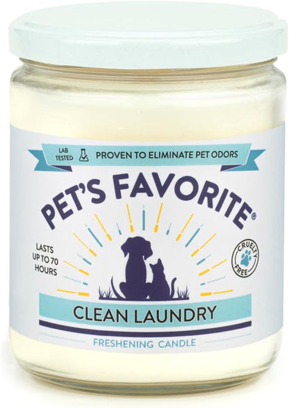 Fresh Laundry Pet Odor Eliminator Candle Pet Friendly, 1 Pack1