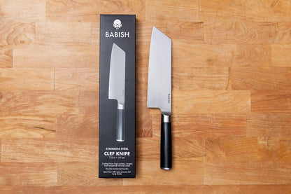 High-Carbon 1.4116 German Steel Cutlery, 7.5" Clef (Cleaver + Chef) Kitchen Knife, Good Housekeeping Standout Knife of 20223