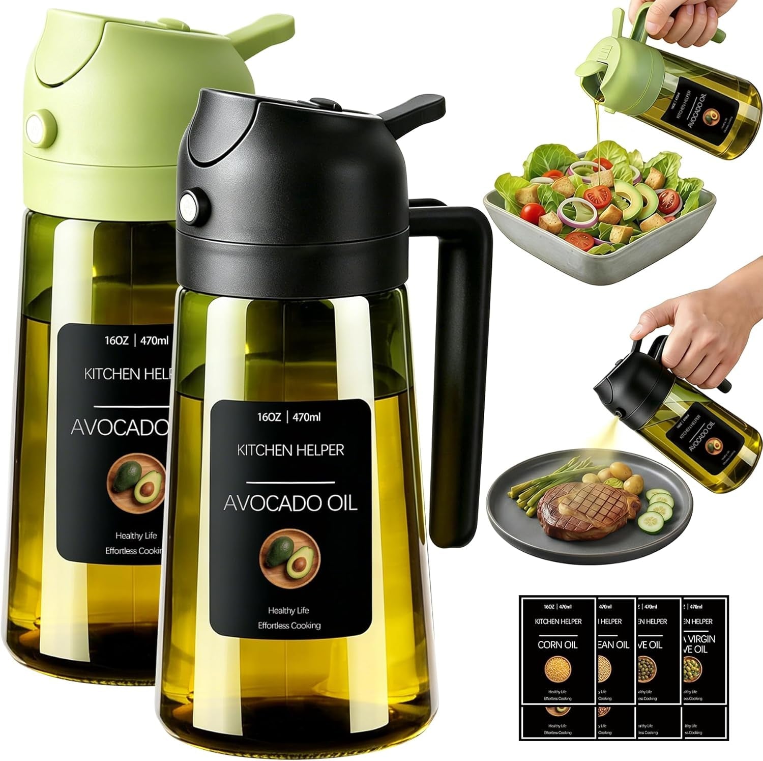 2-in-1-olive-oil-sprayer-for-cooking-16oz-light-proof-oil-dispenser-for-kitchen-leak-proof-oil-spray-bottle-for-air-fryer-salad-bbq-baking-grilling-black-green