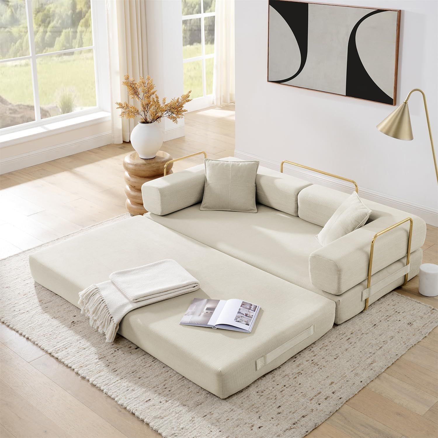 4-in-1-folding-convertible-sofa-bed-78-inch-boneless-couch-with-fixed-shape-frame-corduroy-loveseat-sleeper-with-pull-out-bed-floor-sofa-modular-futon-couch-for-living-room-bedroom-lounge-beige