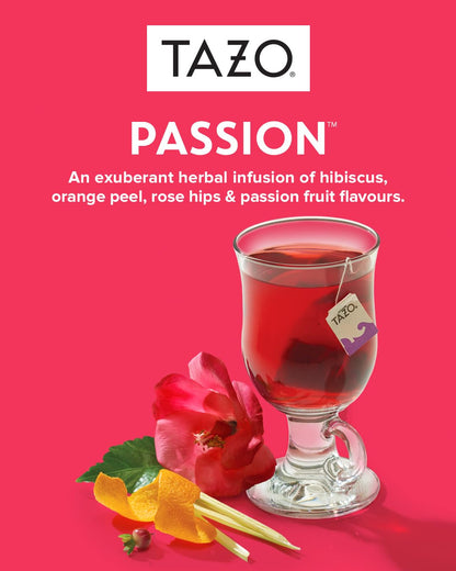 TAZO Passion Herbal Tea Bags, Hot or Iced, Caffeine Free, 20 Total Tea Bags6