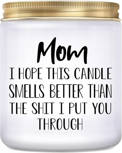 Gifts for Mom from Daughter Son, Birthday Gifts for Mom, Lavender Candle1