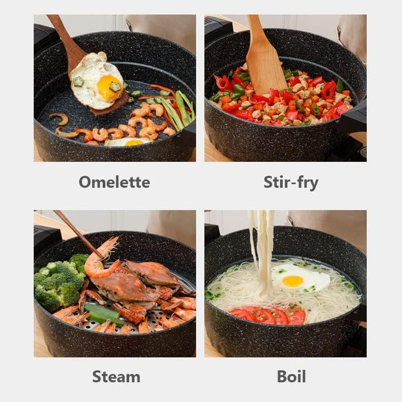 7l-capacity-micro-pressure-cooker-instant-heatint-electric-cooking-pot-household-non-stick-maifan-stone-hotpot-boiler-steamer