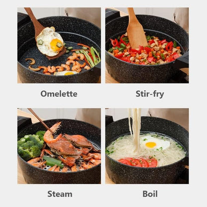 7L Capacity Micro Pressure Cooker Instant Heatint Electric Cooking Pot Household Non-Stick Maifan Stone Hotpot Boiler Steamer5