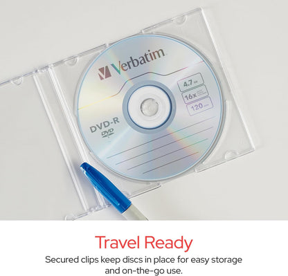 CD DVD Blu-Ray Clear Slim Jewel Cases, 5.2 Mm – 25 Pack2