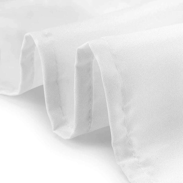 '- 120" round Premium Tablecloth for Wedding/Banquet/Restaurant - Polyester Fabric Table Cloth - White3