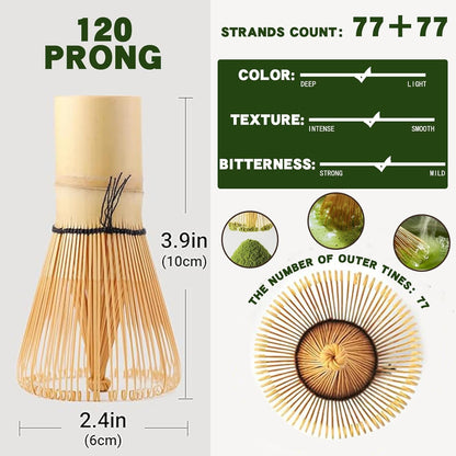 Matcha Whisk, Handcrafted Bamboo Whisk for Matcha Powder (Yellow) | Traditional Japanese Chasen for Matcha Stirrer, 100% Natural Matcha Wisk2
