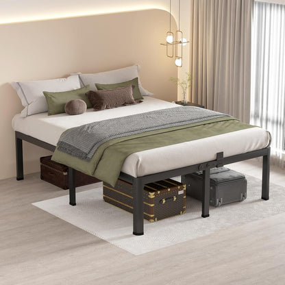 14 Inch King Metal Platform Bed Frame with round Corner Legs6