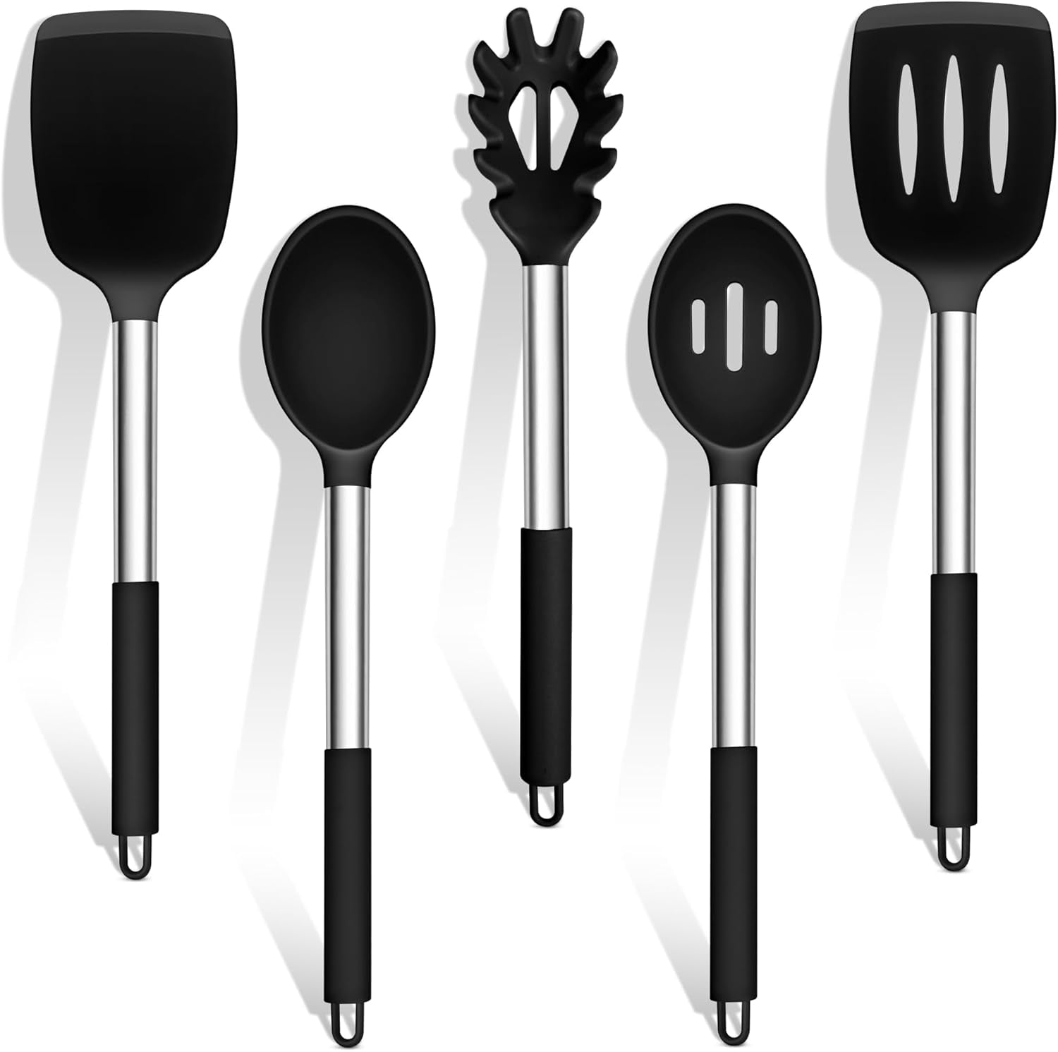 cooking-utensils-set-5-pcs-silicone-kitchen-utensils-black