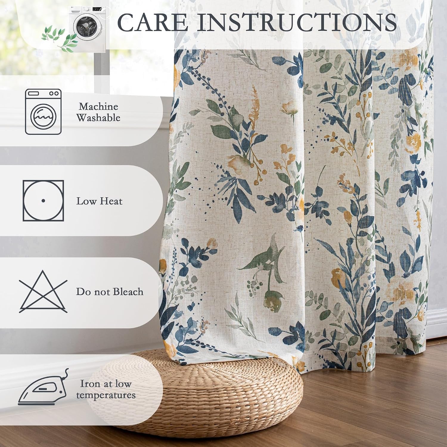 floral-linen-curtains-84-inch-long-2-panels-semi-sheer-cottage