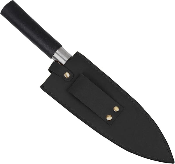 Cowhide Leather Knife Sheath, 8 Inch Chef Knife Guard, Heavy Duty Universal Knife Cover or Sleeves, Chef Meat Cleaver Sheath with Belt Loop(8.2" Lx2.2 W)1
