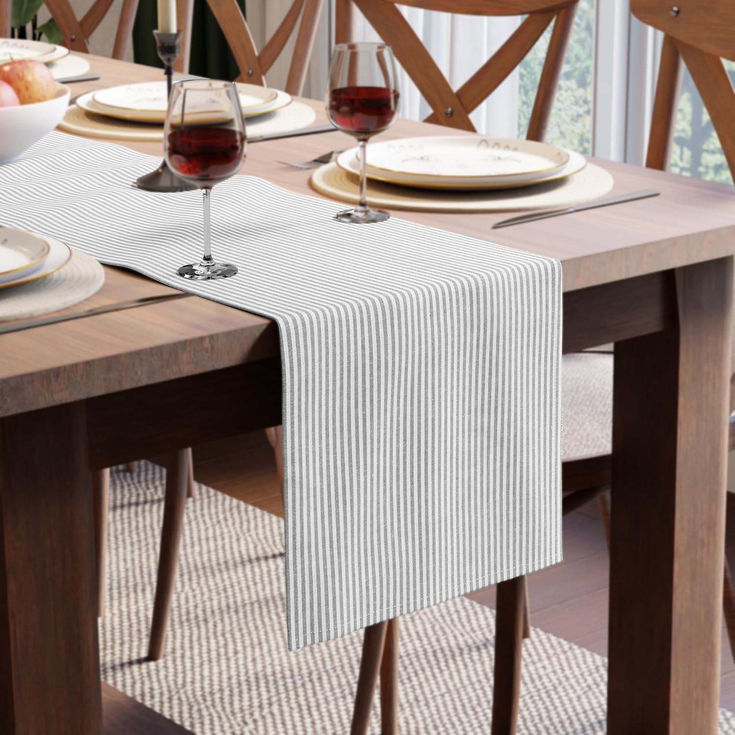 table-runner-woven-cotton-dining-linens-13x59-black